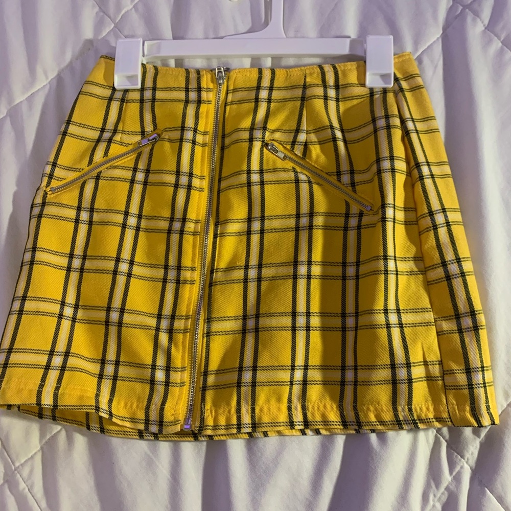 Yellow Plaid Rue 21 Skirt
